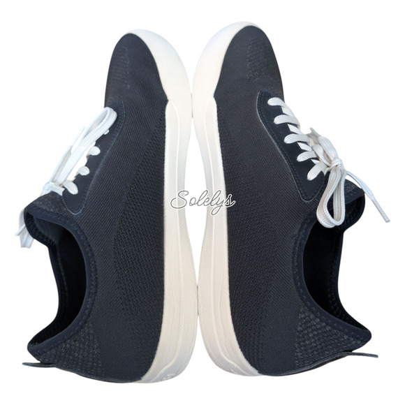 Vessi Weekend Mens 13 Asphalt Black Off White Waterproof Knit Dyma-Tex Sneaker - Picture 8 of 12